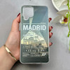 قاب گوشی Galaxy A12 - M12 سامسونگ فانتزی براق IMD الماسی لاکچری سخت HARD طرح MADRID کد 117589
