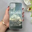 قاب گوشی Galaxy A12 - M12 سامسونگ فانتزی براق IMD الماسی لاکچری سخت HARD طرح MADRID کد 117589