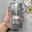 قاب گوشی Galaxy A13 4G - Galaxy A04S سامسونگ فانتزی براق IMD الماسی لاکچری سخت HARD طرح NYC کد 117593