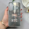 قاب گوشی Galaxy S24 FE سامسونگ فانتزی براق IMD الماسی لاکچری سخت HARD طرح NYC کد 117631