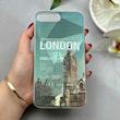 قاب گوشی iPhone 7 Plus - iPhone 8 Plus آیفون فانتزی براق IMD الماسی لاکچری سخت HARD طرح LONDON کد 117654