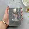 قاب گوشی iPhone 17 Pro Max آیفون فانتزی براق IMD الماسی لاکچری سخت HARD طرح NYC کد 117686