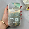 قاب گوشی iPhone 16 آیفون فانتزی براق IMD الماسی لاکچری سخت HARD طرح PARIS کد 117706
