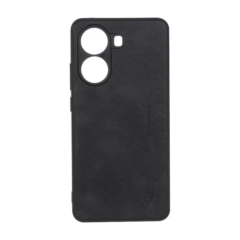 قاب گوشی Poco X7 Pro شیائومی اورجینال HARD طرح چرمی نیلکین Nillkin محافظ لنزدار سرمه ای کد 117461