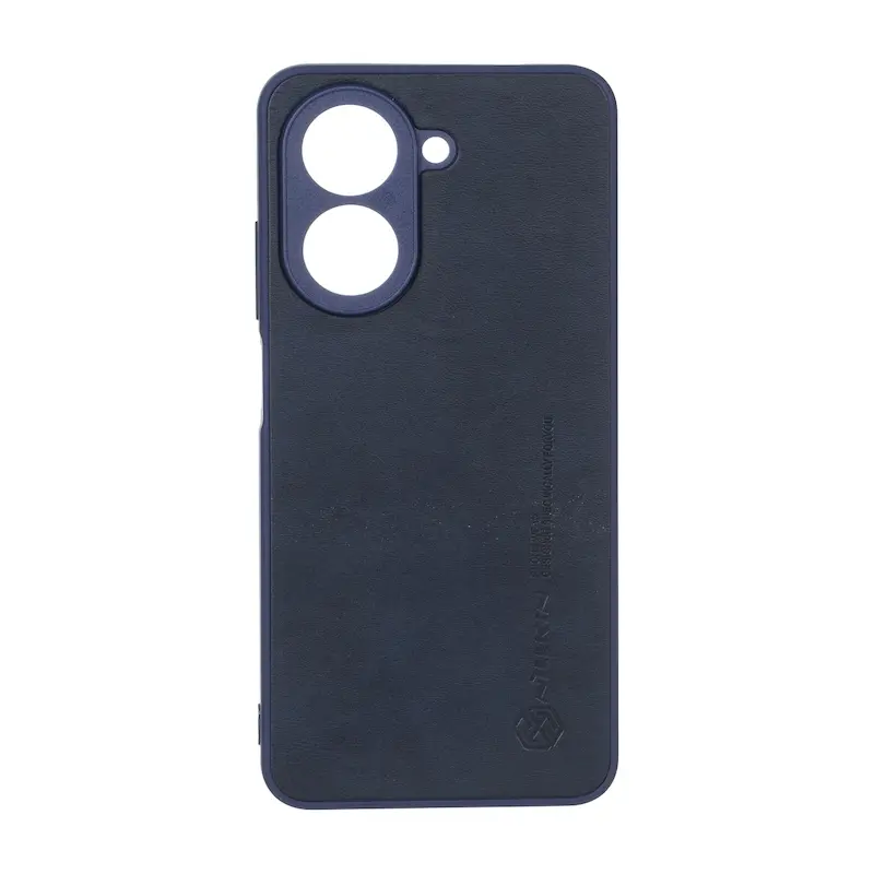 قاب گوشی Redmi A5 - Poco C71 شیائومی اورجینال HARD طرح چرمی نیلکین Nillkin محافظ لنزدار سرمه ای کد 117469