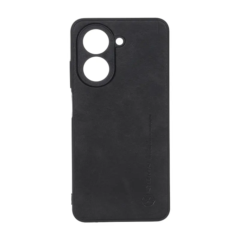 قاب گوشی Redmi A5 - Poco C71 شیائومی اورجینال HARD طرح چرمی نیلکین Nillkin محافظ لنزدار مشکی کد 117470