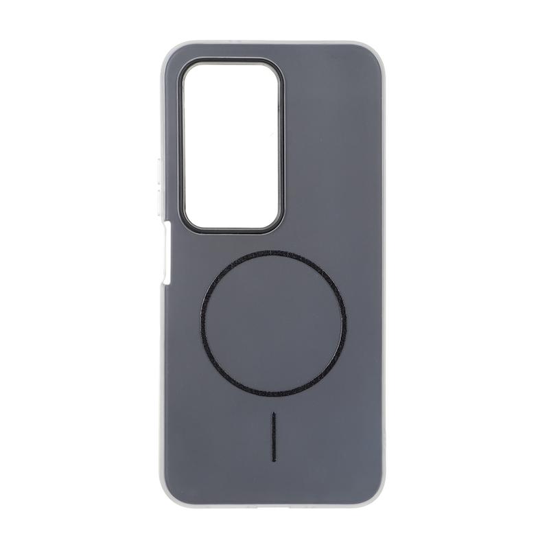 قاب گوشی Redmi 15 4G شیائومی اورجینال پاستیلی مات طرح مگ سیف دوتیکه مشکی کد 117390