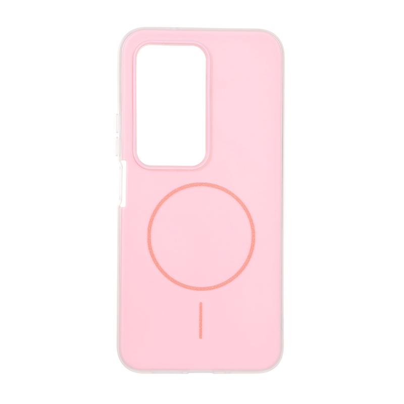 قاب گوشی Redmi 15 4G شیائومی اورجینال پاستیلی مات طرح مگ سیف دوتیکه صورتی کد 117395
