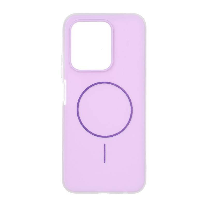 قاب گوشی Redmi 15C - Poco C85 شیائومی اورجینال پاستیلی مات طرح مگ سیف دوتیکه بنفش کد 117397