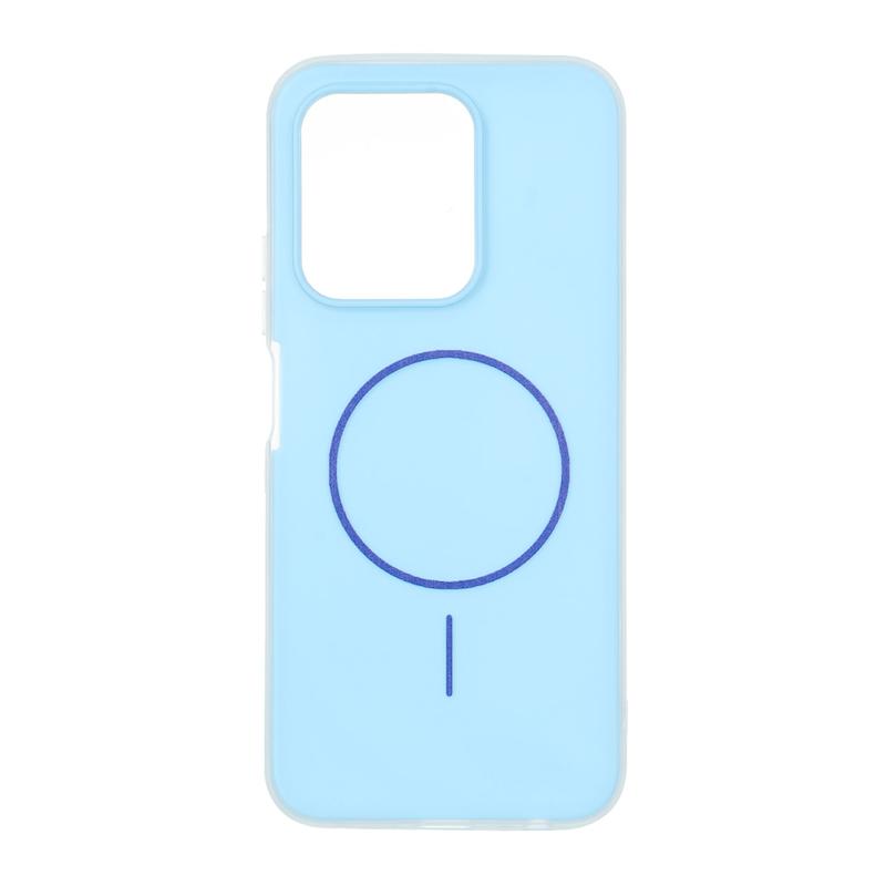 قاب گوشی Redmi 15C - Poco C85 شیائومی اورجینال پاستیلی مات طرح مگ سیف دوتیکه آبی کد 117399