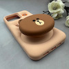 قاب گوشی iPhone 14 Pro Max - iPhone 15 Pro Max آیفون سیلیکونی پاک کنی طرح خرس BROWN پاپ سوکت برجسته کد 119086