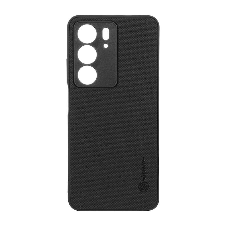 قاب گوشی Realme C75 ریلمی اورجینال چرمی سخت Hard سوزنی نیلکین NILLKIN مشکی کد 96601