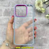 قاب گوشی Redmi 9C - Redmi 10A - Poco C3 شیائومی اورجینال متال کیس Metal طرح پشت طلق شفاف دور سیلیکونی یاسی کد 96603