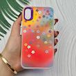 قاب گوشی iPhone X - iPhone XS آیفون So CooL سوکول اورجینال فانتزی دکمه کرومی طرح گل های بهاری کد 119674