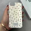 قاب گوشی iPhone 7 - iPhone 8 - iPhone SE 2020 - iPhone SE 2022 آیفون پشت طلق HARD براق IMD فانتزی لیزری کپسولی طرح گل کد 120345
