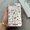 قاب گوشی iPhone 7 Plus - iPhone 8 Plus آیفون پشت طلق HARD براق IMD فانتزی لیزری کپسولی طرح گل کد 120357