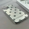 قاب گوشی iPhone 13 Pro Max آیفون پشت طلق HARD براق IMD فانتزی لیزری کپسولی طرح گل کد E21-120402