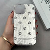 قاب گوشی iPhone 12 Pro Max آیفون پشت طلق HARD براق IMD فانتزی لیزری کپسولی طرح گل کد 120415