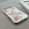 قاب گوشی iPhone 17 Pro Max آیفون پشت طلق HARD براق IMD فانتزی لیزری کپسولی طرح پروانه کد E21-120445