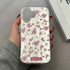 قاب گوشی iPhone 17 آیفون پشت طلق HARD براق IMD فانتزی لیزری کپسولی طرح گل کد E21-120461