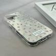 قاب گوشی iPhone 17 آیفون پشت طلق HARD براق IMD فانتزی لیزری کپسولی طرح گل کد E21-120470