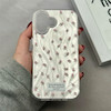 قاب گوشی iPhone 17 آیفون پشت طلق HARD براق IMD فانتزی لیزری کپسولی طرح گل کد E21-120470
