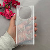 قاب گوشی Redmi Note 14 Pro 4G شیائومی طلقی شفاف هولوگرامی طرح سه بعدی قلبی پروانه کد E10-96799