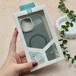 قاب گوشی iPhone 17 آیفون اورجینال Premium Case پشت سیلیکونی پاک کنی مگ سیف اورجینال لنزمتال طوسی کد E21-119406
