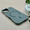 قاب گوشی iPhone 17 آیفون اورجینال Premium Case پشت سیلیکونی پاک کنی مگ سیف اورجینال لنزمتال طوسی کد E21-119406