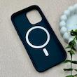قاب گوشی iPhone 17 آیفون اورجینال Premium Case پشت سیلیکونی پاک کنی مگ سیف اورجینال لنزمتال سرمه ای کد E21-119408