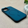 قاب گوشی iPhone 17 آیفون اورجینال Premium Case پشت سیلیکونی پاک کنی مگ سیف اورجینال لنزمتال سرمه ای کد E21-119408