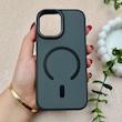 قاب گوشی iPhone 17 آیفون اورجینال Premium Case پشت سیلیکونی پاک کنی مگ سیف اورجینال لنزمتال مشکی کد E21-119409