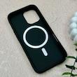 قاب گوشی iPhone 17 آیفون اورجینال Premium Case پشت سیلیکونی پاک کنی مگ سیف اورجینال لنزمتال مشکی کد E21-119409