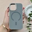 قاب گوشی iPhone 16 آیفون اورجینال Premium Case پشت سیلیکونی پاک کنی مگ سیف اورجینال لنزمتال طوسی کد E21-119413