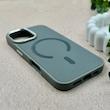 قاب گوشی iPhone 16 آیفون اورجینال Premium Case پشت سیلیکونی پاک کنی مگ سیف اورجینال لنزمتال طوسی کد E21-119413