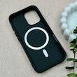 قاب گوشی iPhone 16 آیفون اورجینال Premium Case پشت سیلیکونی پاک کنی مگ سیف اورجینال لنزمتال مشکی کد E21-119414