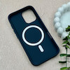 قاب گوشی iPhone 16 آیفون اورجینال Premium Case پشت سیلیکونی پاک کنی مگ سیف اورجینال لنزمتال سرمه ای کد E21-119415