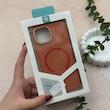 قاب گوشی iPhone 12 - iPhone 12 Pro آیفون اورجینال Premium Case پشت سیلیکونی پاک کنی مگ سیف اورجینال لنزمتال نارنجی کد 119420