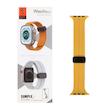 بند ساعت اپل واچ سایز 38 - 40 - 41 میلیمتری اورجینال Spigen سیلیکونی مگنتی SIMPLE زرد کد 96847