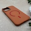 قاب گوشی iPhone 12 Pro Max آیفون اورجینال Premium Case پشت سیلیکونی پاک کنی مگ سیف اورجینال لنزمتال نارنجی کد 119436