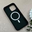 قاب گوشی iPhone 16 Pro Max آیفون اورجینال Premium Case پشت سیلیکونی پاک کنی مگ سیف اورجینال لنزمتال مشکی کد E21-119447