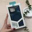 قاب گوشی iPhone 16 Pro Max آیفون اورجینال Premium Case پشت سیلیکونی پاک کنی مگ سیف اورجینال لنزمتال سرمه ای کد E21-119450