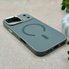 قاب گوشی iPhone 17 Pro Max آیفون اورجینال Premium Case پشت سیلیکونی پاک کنی مگ سیف اورجینال لنزمتال طوسی کد E21-119455