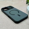 قاب گوشی iPhone 17 Pro Max آیفون اورجینال Premium Case پشت سیلیکونی پاک کنی مگ سیف اورجینال لنزمتال مشکی کد E21-119456