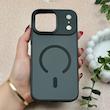 قاب گوشی iPhone 17 Pro Max آیفون اورجینال Premium Case پشت سیلیکونی پاک کنی مگ سیف اورجینال لنزمتال مشکی کد E21-119456