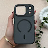 قاب گوشی iPhone 17 Pro آیفون اورجینال Premium Case پشت سیلیکونی پاک کنی مگ سیف اورجینال لنزمتال مشکی کد 119459