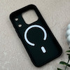 قاب گوشی iPhone 17 Pro آیفون اورجینال Premium Case پشت سیلیکونی پاک کنی مگ سیف اورجینال لنزمتال مشکی کد 119459