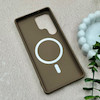 قاب گوشی Galaxy S25 Ultra سامسونگ اورجینال Premium Case پشت سیلیکونی پاک کنی مگ سیف اورجینال لنزمتال نسکافه ای کد 119476