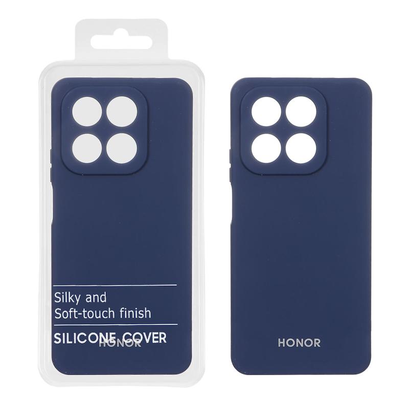 قاب گوشی Honor X7D آنر سیلیکونی جدید های کپی زیر بسته محافظ لنزدار سرمه ای کد 96950