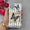 قاب گوشی iPhone 11 آیفون اورجینال فانتزی براش لیزری لاکچری Hard طرح پروانه کیوت کد 119124